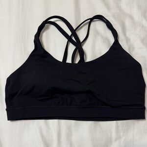 Lululemon Athletica Black Cross-Back Sports Bra